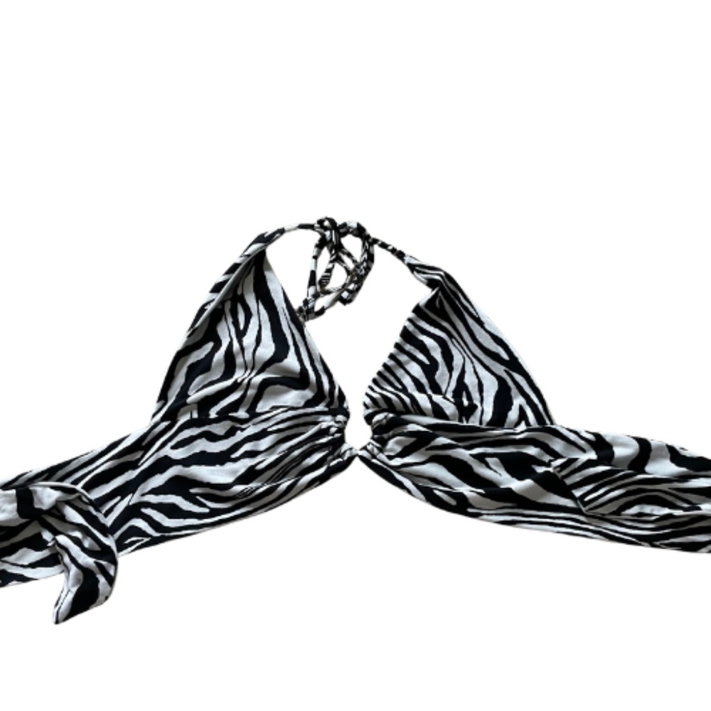 Zebra Backless Halter Top - Picture 2 of 2